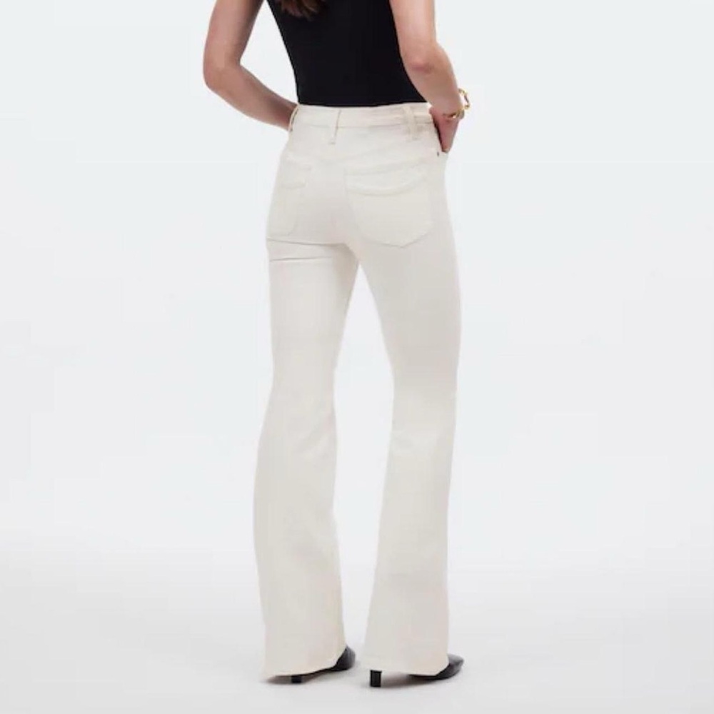 Madewell Flea Market Flare White high-waisted jeans - Picture 3 of 10